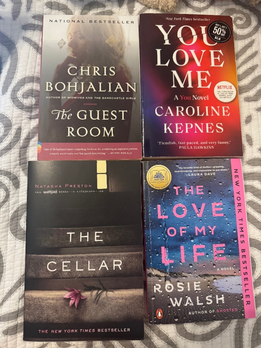 Set of 4 Psychological Thriller Books - Good Condition